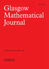 GLASGOW MATHEMATICAL JOURNAL：Glasgow数学期刊