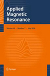 APPLIED MAGNETIC RESONANCE：核磁共振技术期刊
