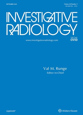 Investigative Radiology期刊封面