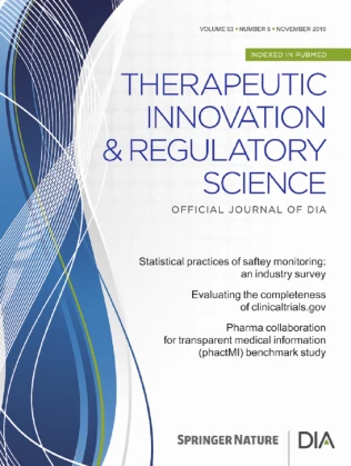 TherapeuticInnovation&RegulatoryScience期刊封面