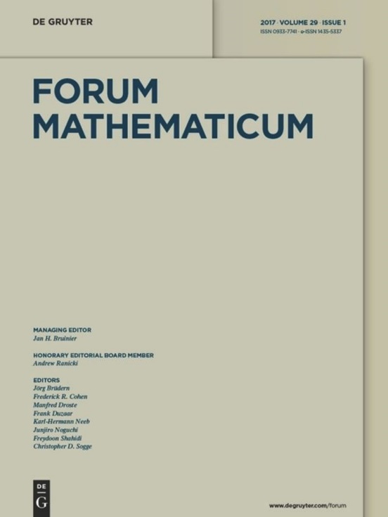 journal: Forum Mathematicum 