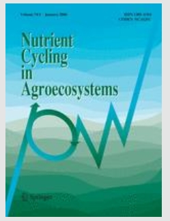 Nutrient Cycling in Agroecosystems的分区