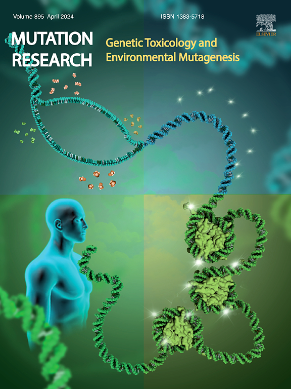 Go to journal home page - Mutation Research - Genetic Toxicology and Environmental Mutagenesis