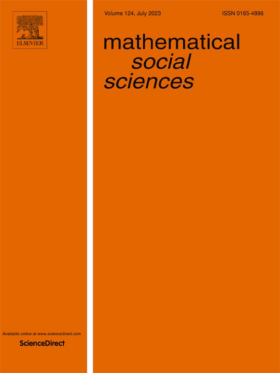 Go to journal home page - Mathematical Social Sciences