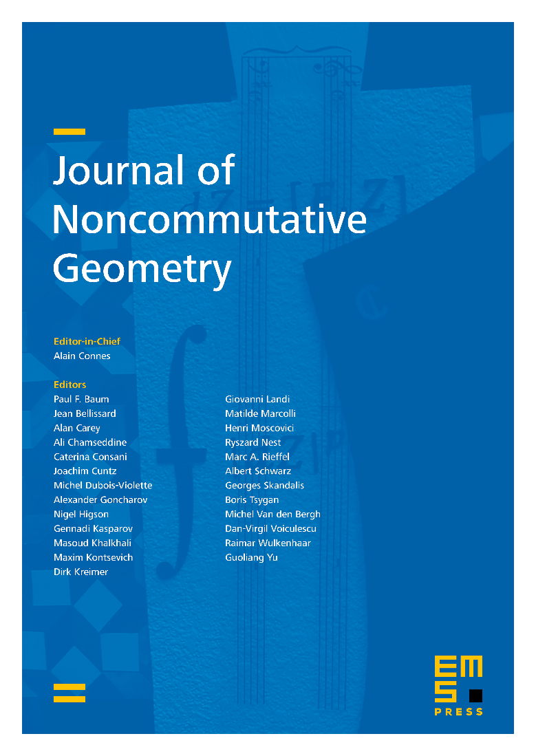 J. Noncommut. Geom. cover