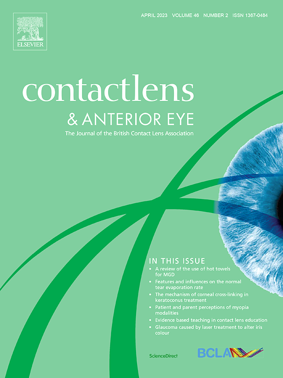 Contact Lens&Anterior Eye：SCI期刊介绍