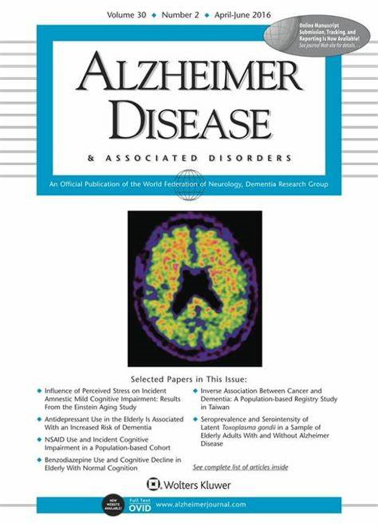 Alzheimer Disease & Associated Disorders：SCI期刊介绍