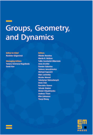 Groups Geometry and Dynamics：群、几何与动力学期刊