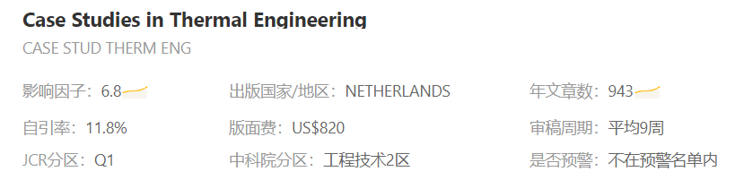 case study in thermal engineering journal