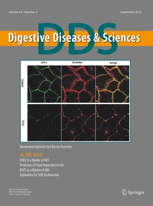 DIGESTIVE DISEASES AND SCIENCES期刊封面